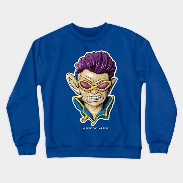 "Z" the Neutrino Crewneck Sweatshirt by pentoolarts